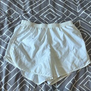 White Nike girls shorts xl